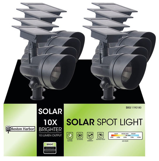 Image sur PROJECTEUR SOLAIRE NOIR 10X