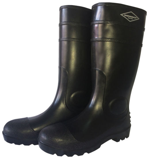 Image sur BOTTES PVC NOIR MAT TAILLE 8