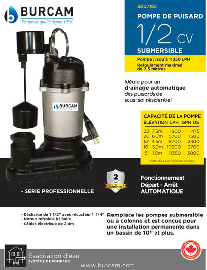 Image sur POMPE PUISARD SUBM.INTER,VERT,1-2