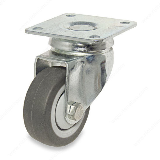 Image sur ROULETTECAOUTCHOUCGRIS50MMPIVOTAN